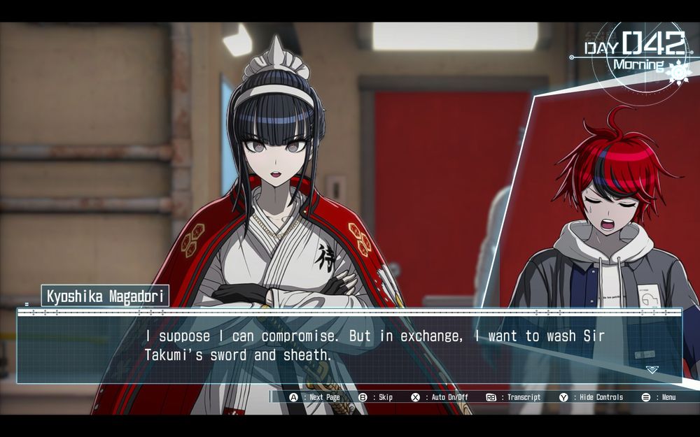 "I suppose I can compromise. But in exchange, I want to wash Sir Takumi's sword and sheath."