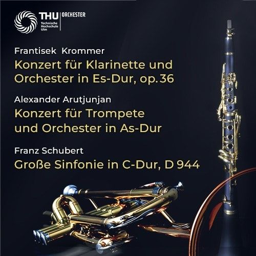 Konzertplakat des THU-Orchesters für Sonntag, 19.11.2023 im Kornhaus Ulm