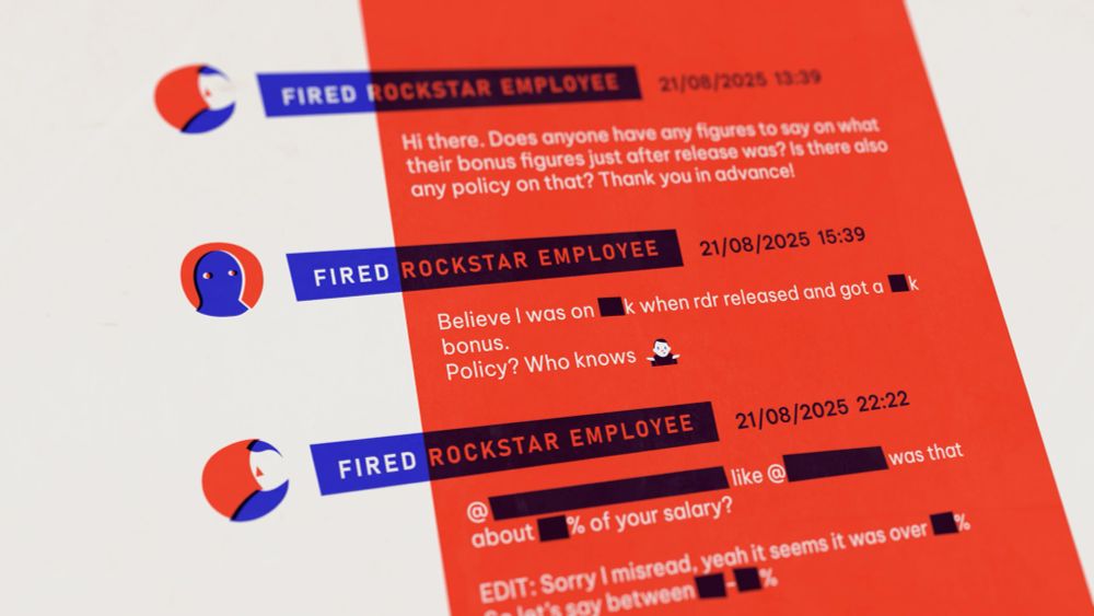 Discord chat logs showing Rockstar union members discussing bonus payments relating to the launch of previous titles.