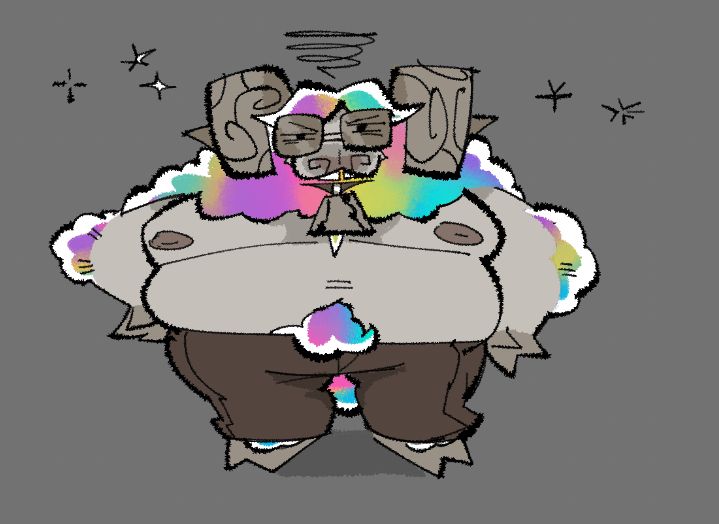 ovelha larga olhando pra tela meio grr