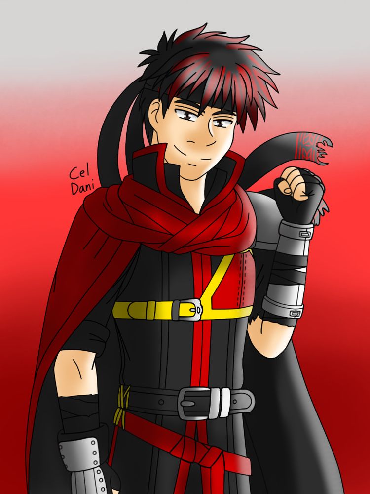 Ike in Red Mist's colour palette.