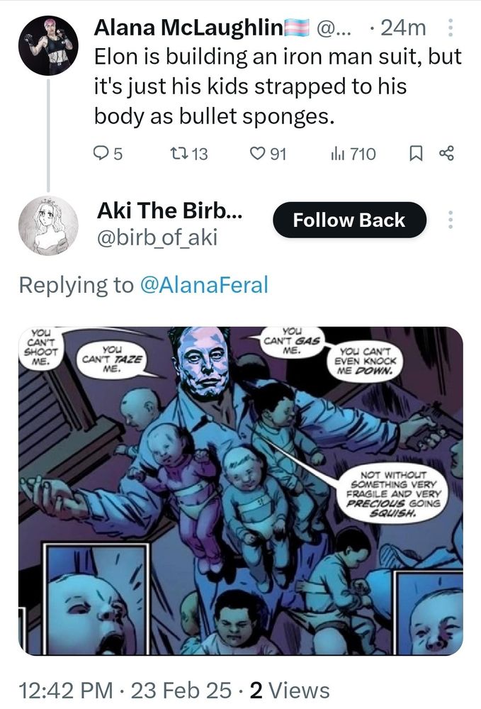 Elon uses all of his illegitimate children to protect him from consequences