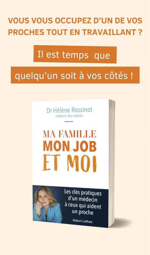 Je suis heureuse de vous annoncer la sortie de ce livre qui me tient énormément à coeur. 

Vous travaillez et vous occupez de l’un de vos proches ? Ce livre est pour vous.

Vous voulez apprendre et faire évoluer les choses dans votre entreprise ? Il vous concerne également !

Je ne lâcherai jamais ceux qui aident un de leurs proches et j’espère vraiment que « Ma famille, mon job et moi » permettra d’aider concrètement tous ceux qui en auront besoin et fera bouger les lignes. C’est tous ensemble que nous y arriverons ! 💪🏻 

Rendez-vous ici pour vous le procurer : https://lnkd.in/dKHn_SW4