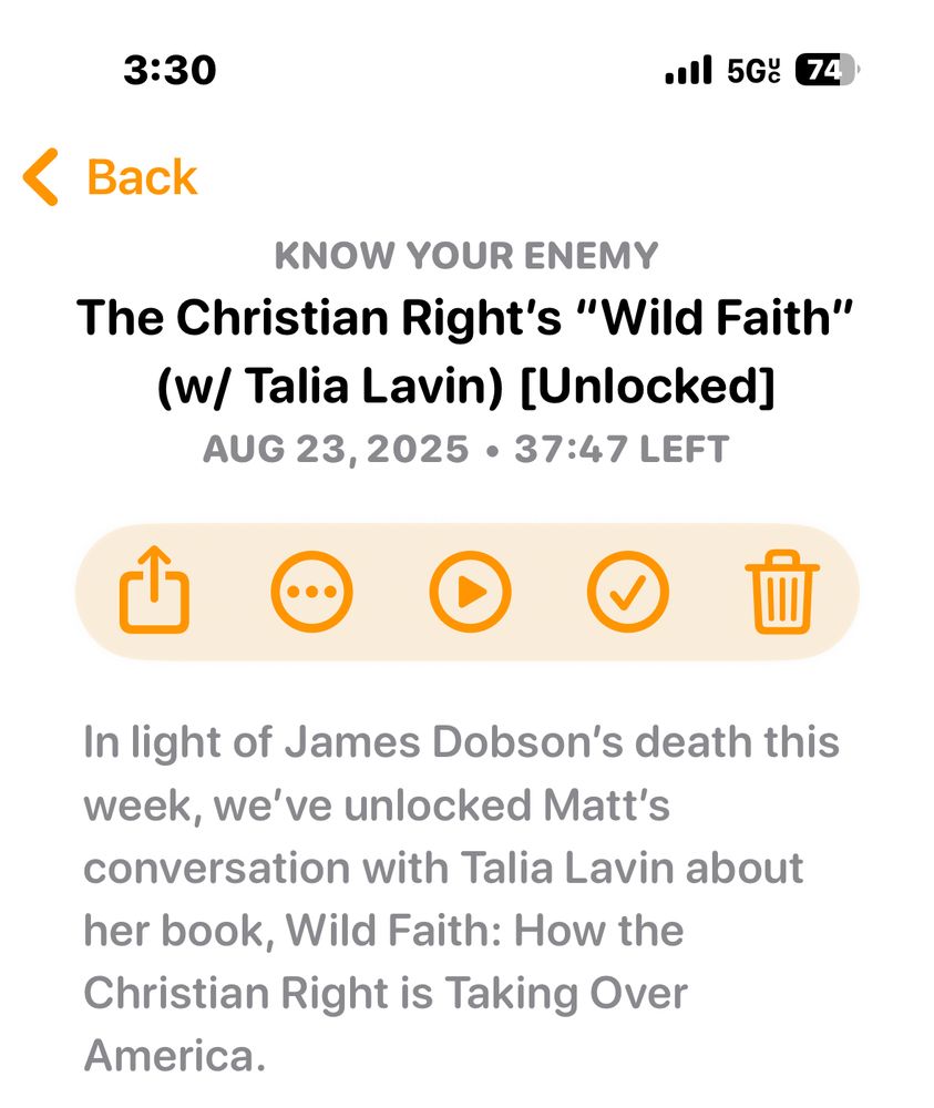Screenshot of Know Your Enemy podcast interview with Talia Lavin. 
