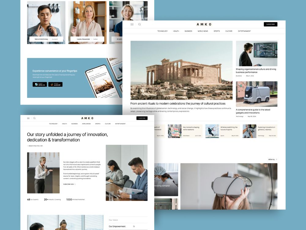 Amko - Blog & Editorial Website Template