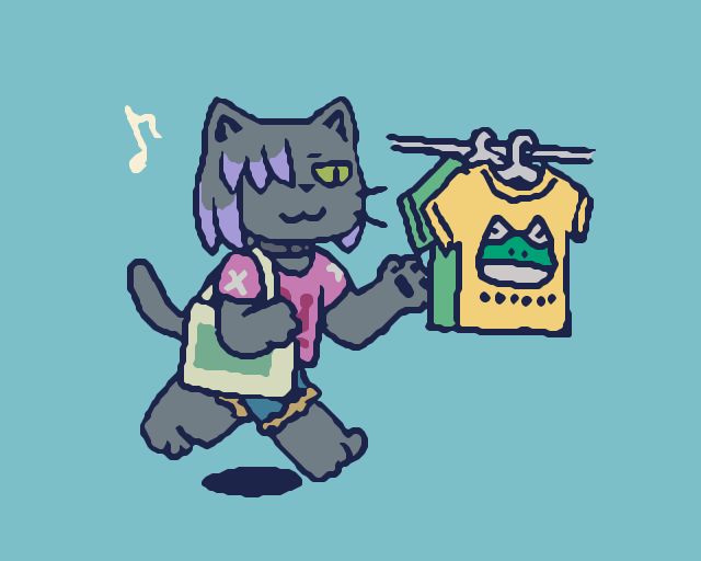 Choco Grayson here to buy a new T-shirt.