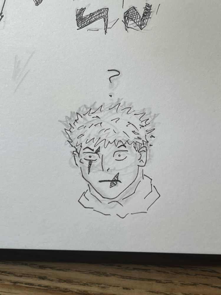 Yuji Itadori. Head 3/4 view