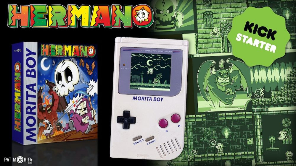 We are now on Kickstarter! 
Go and get yor copy of Hermano for the Game Boy! 
https://www.kickstarter.com/projects/patmorita/hermano-game-boy