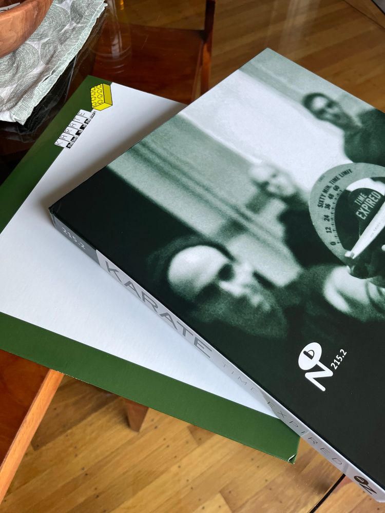 Picture of some albums by the band Karate