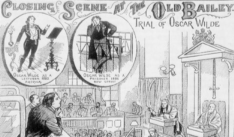 sketch of the trial of Oscar Wilde