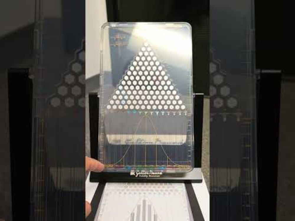 Exploring STEM - Galton board demonstrating probability