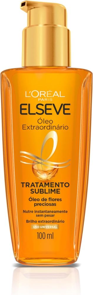 ELSÉVE Óleo Capilar L'Oréal Paris Elseve Óleo Extraordinário 100Ml - Leave In Anti Frizz Protetor Térmico Tratamento Reconstrutor Para Todos Os Tipos De Cabelo | Amazon.com.br