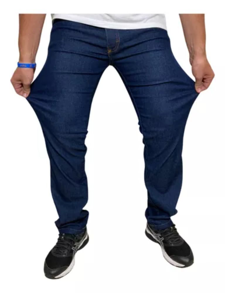 Calça Jeans Masculina Tradicional Com Elastano