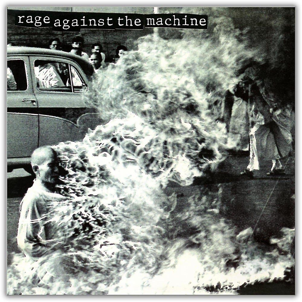 Cover of Rage Against The Machine's 1992 self-titled album.