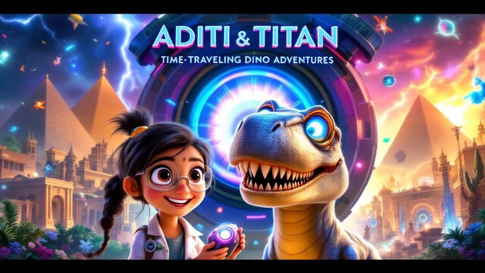 Aditi & Titan: Time-Traveling Dino Adventures 🕰️🦖