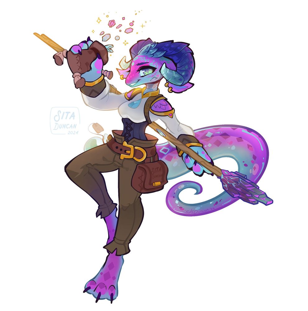 A purple gem kobold