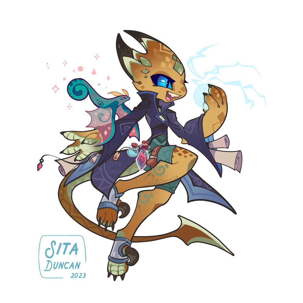 A bronze, magical kobold