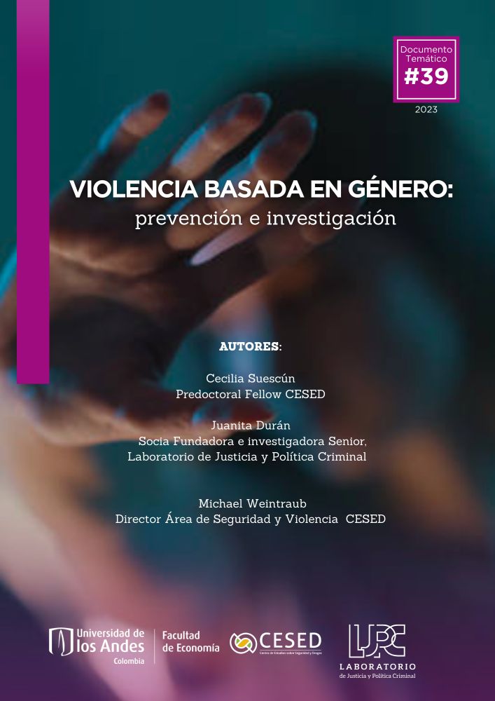 Violencia basada en género: prevención e investigación - CESED - Centro de Estudios de sobre Segu...