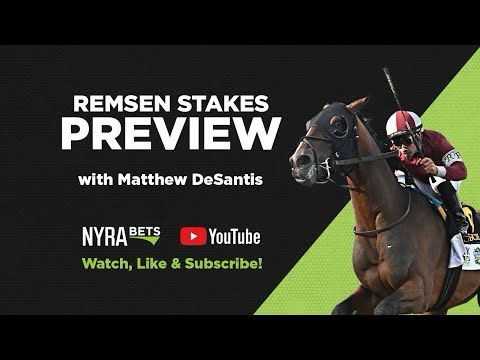 Remsen Stakes Preview Saturday at Aqueduct with Matthew DeSantis - FREE PICKS and analysis