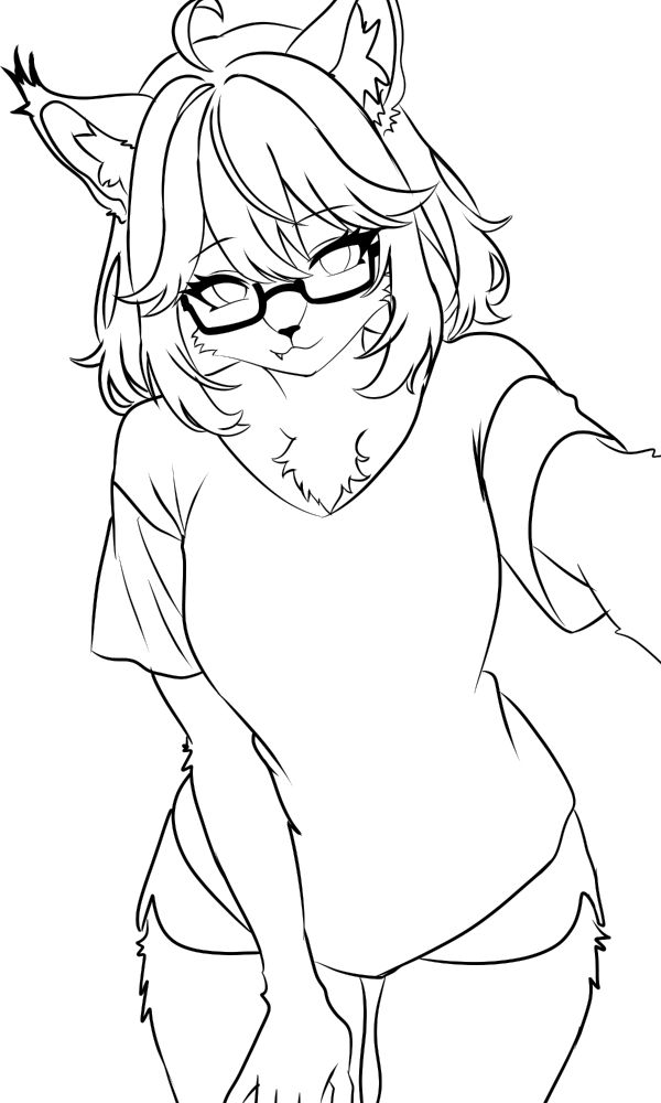 Cosmic Bunny's Lynx OC doodle
