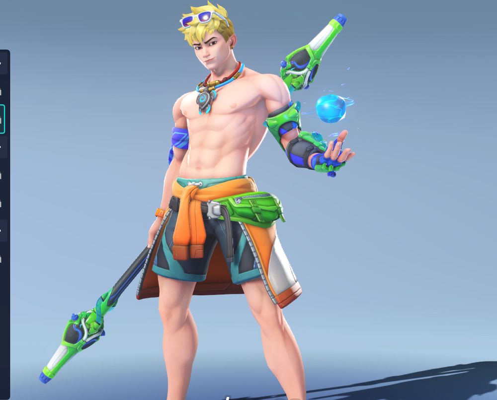 Wuyang from Overwatch in his beach skin