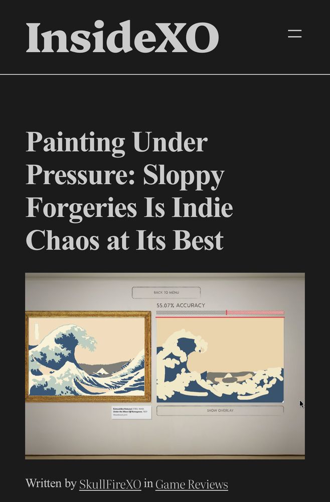 Sloppy Forgeries review in InsideXO.