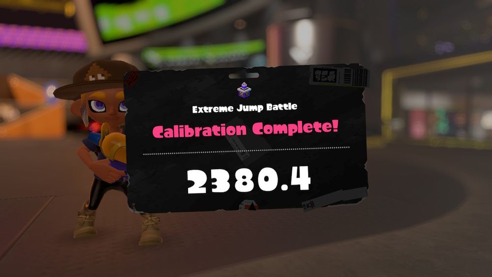 Extreme Jump Battle
Calibration Complete!
2380.4