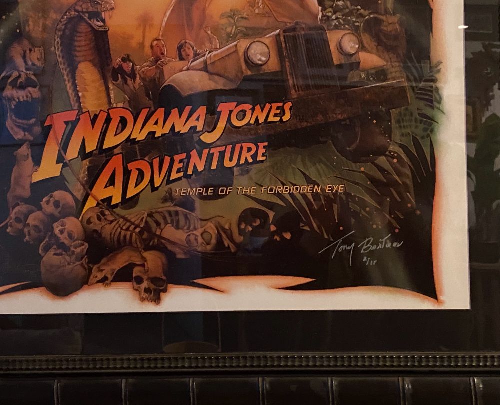 Close up of Indiana Jones poster
