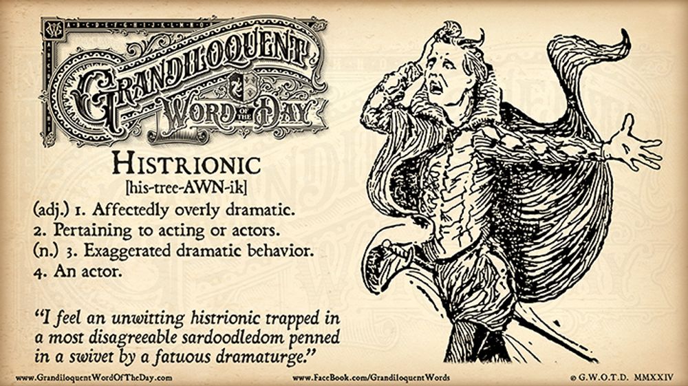 grandiloquent-word  Word of the day, Unusual words, Cool words