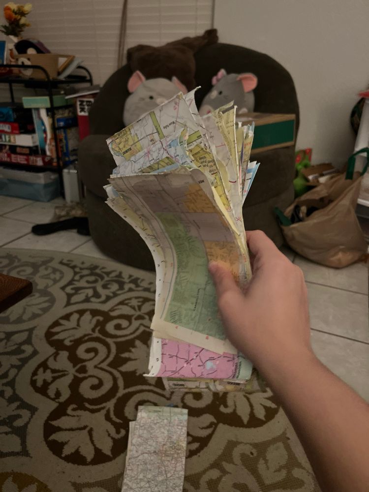 Pic of me holding 60 map pieces