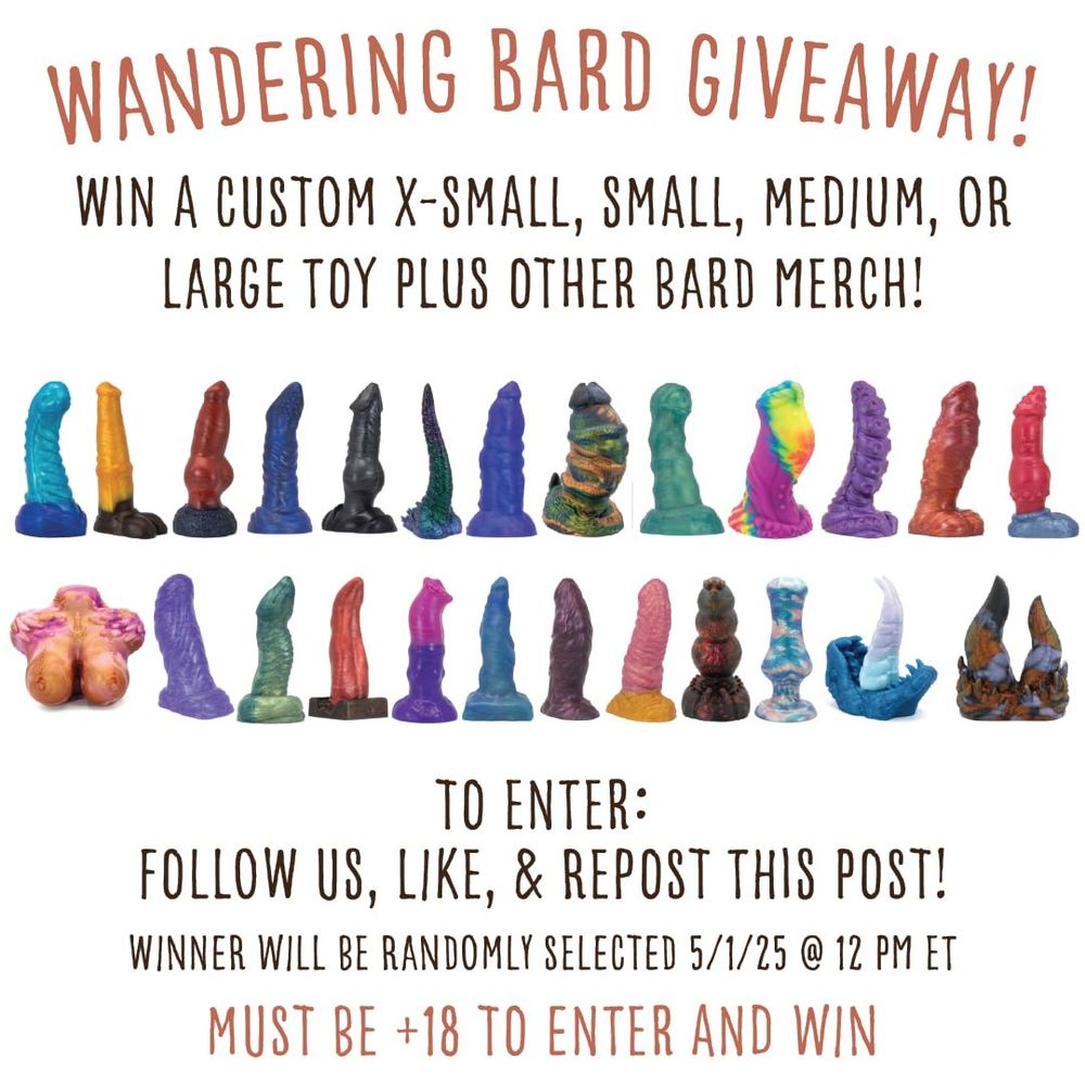 Time for another giveaway!

Repost this post, Like and be following us to enter to win a custom XS, SM, MD, or L Toy!

Winner(s) will be selected on May 1st at 12 PM ET!

Rules follow
