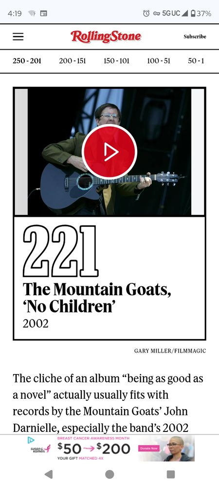 Song 221 of the best 250 songs of the 21st century so far... 