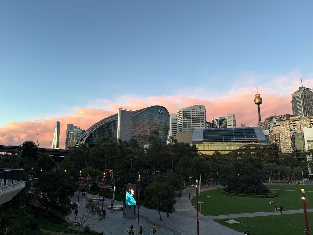Darling Harbour at sunset 