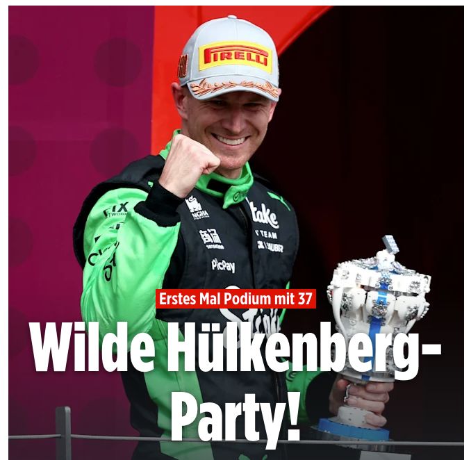 Nico Hülkenberg kommt zum ersten Mal aufs Treppchen 