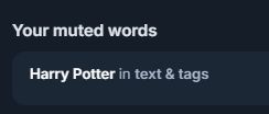 Harry Potter in my muted words
