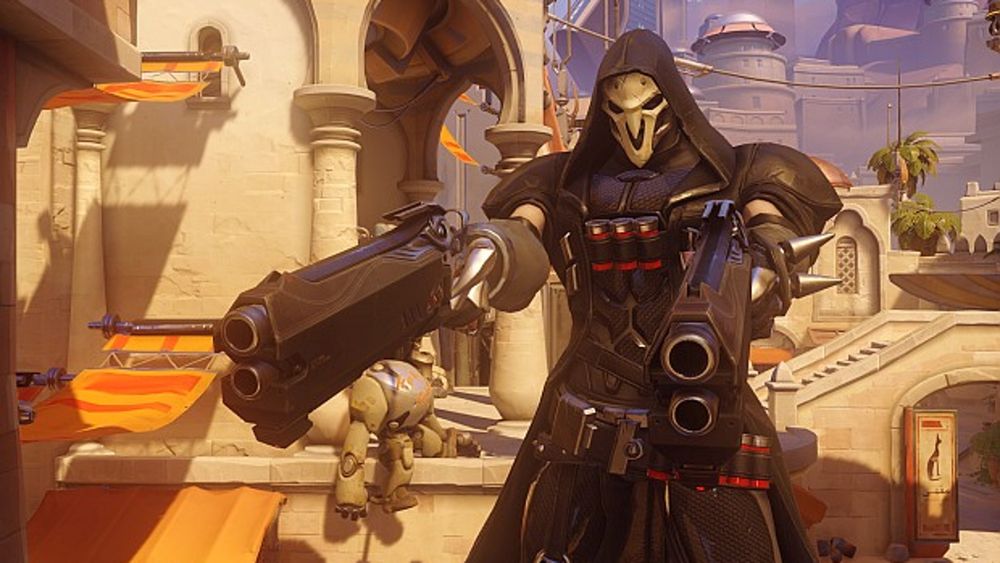 Reaper from Overwatch, voiced by Keith Ferguson