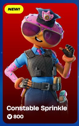 Constable Sprinkle from Fortnite