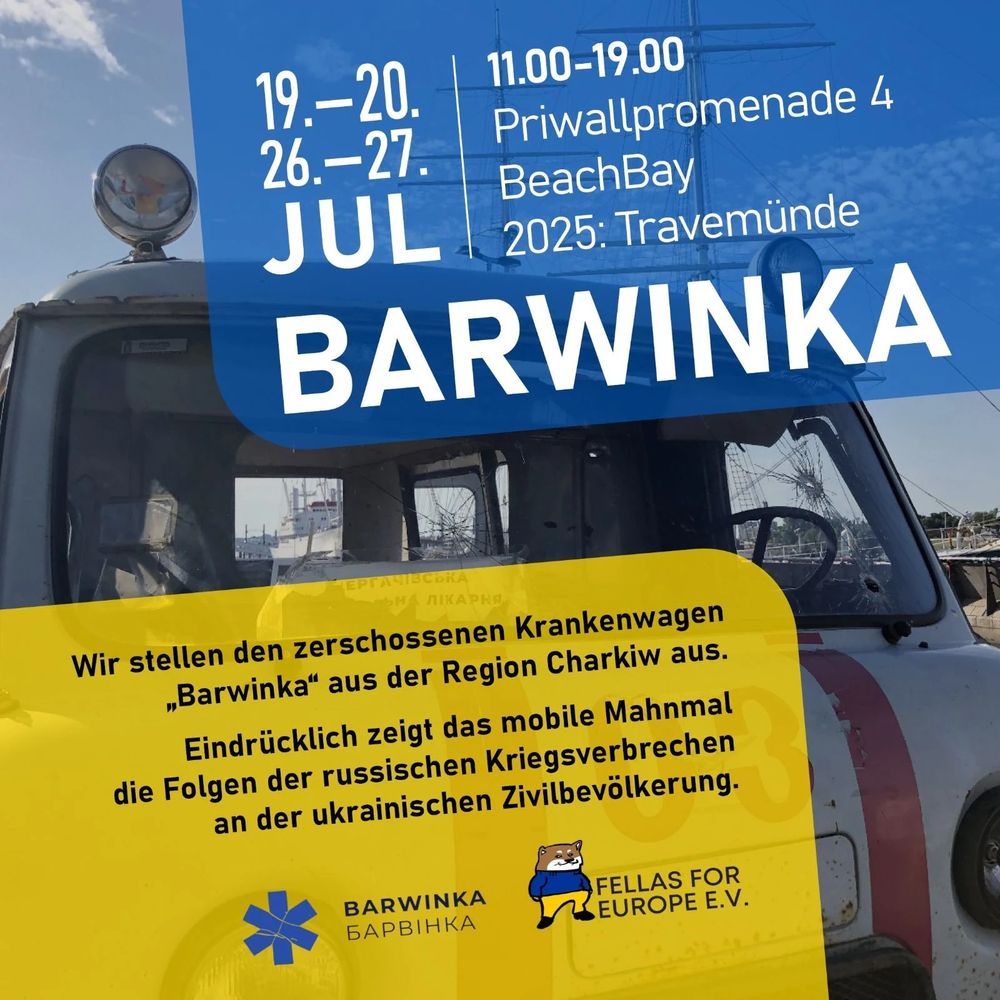 Flyer. Barwinka in Travemünde.