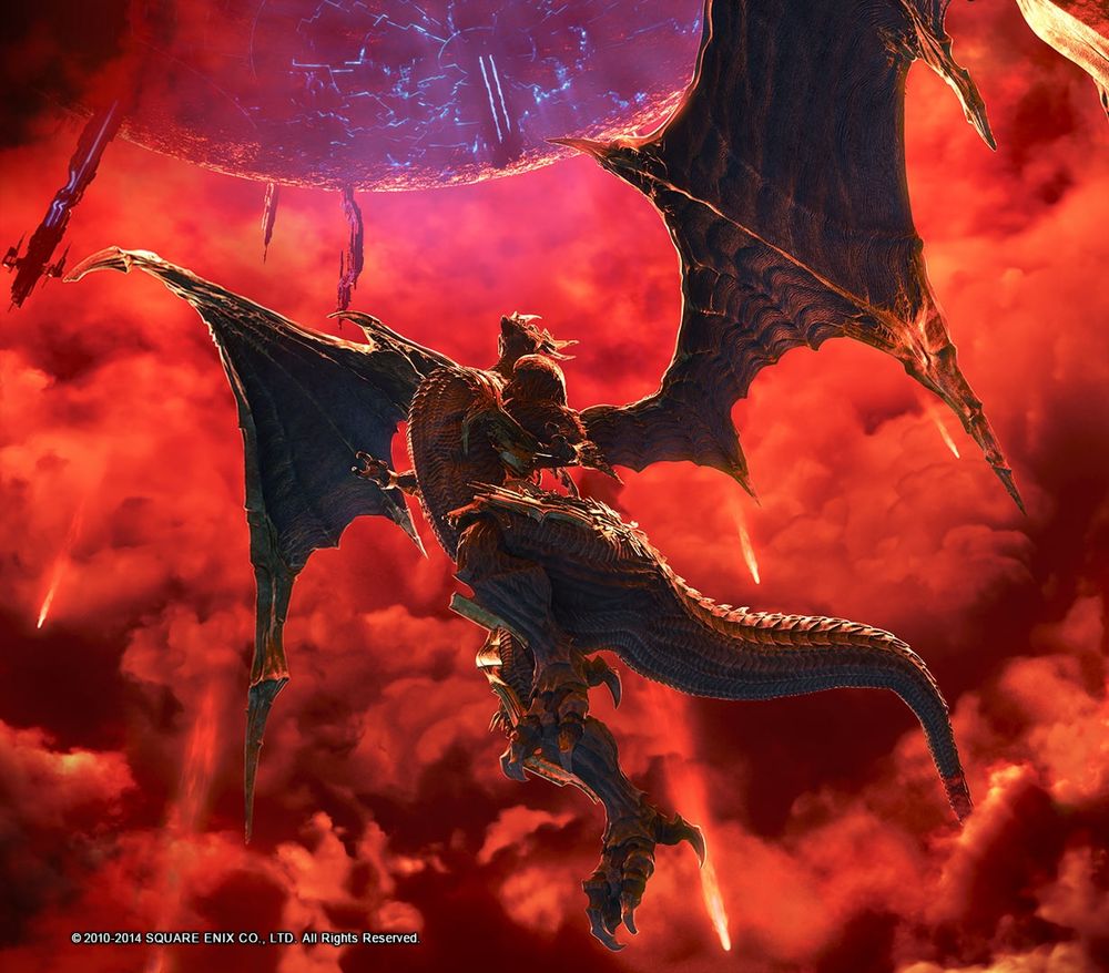 Bahamut from the game Final Fantasy 14 A Realm Reborn