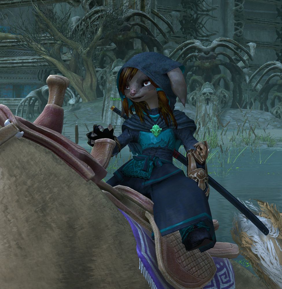 guild wars 2 screenshot showing an cool ass asura.