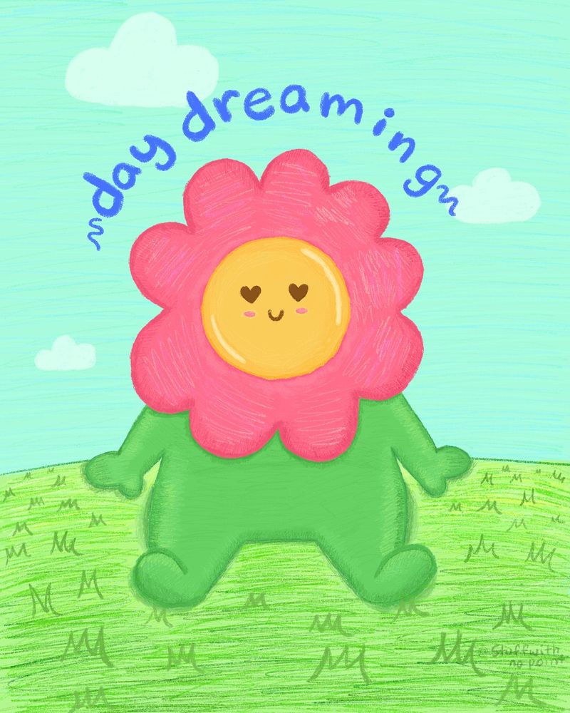 Flower person drawing