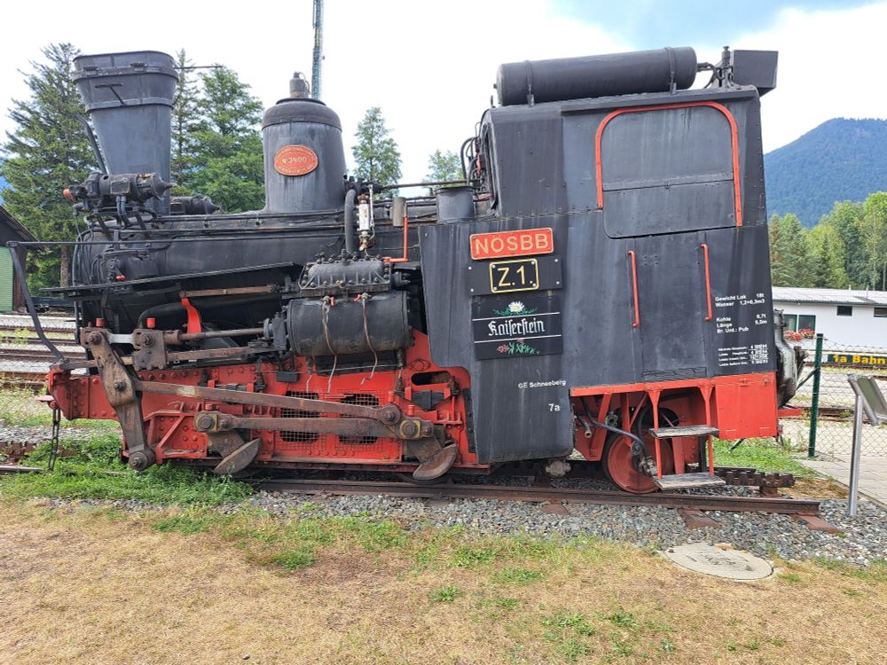 Alte Dampflok in puchberg am Schneeberg
