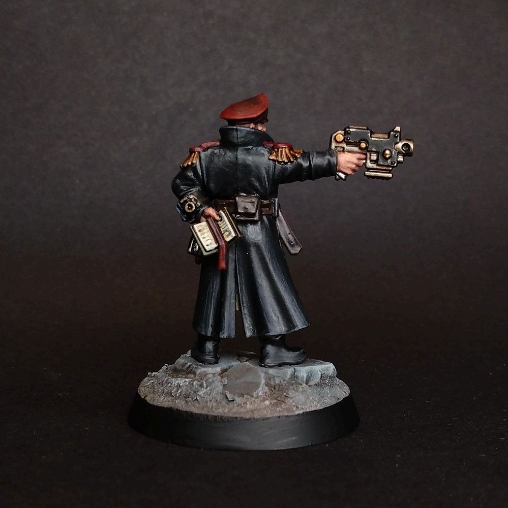 Commissar of the Astra Militarum rear view