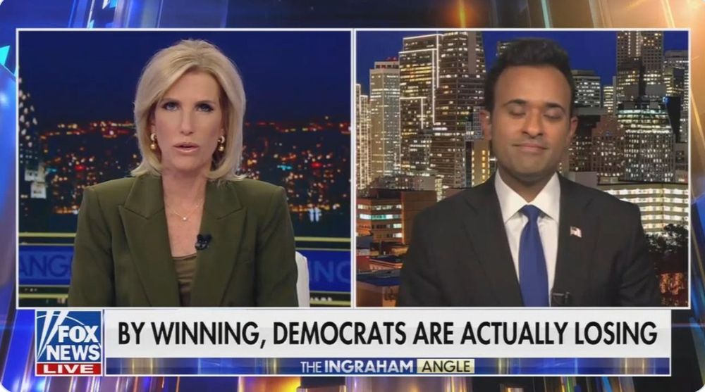 "By winning, Democrats are actually losing" - this is a real chyron that appeared on Fox News