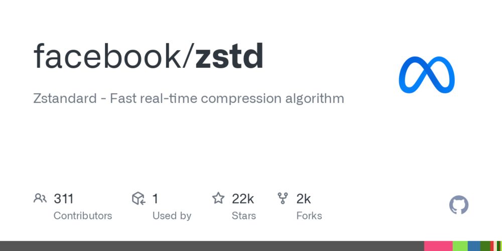 GitHub - facebook/zstd: Zstandard - Fast real-time compression algorithm