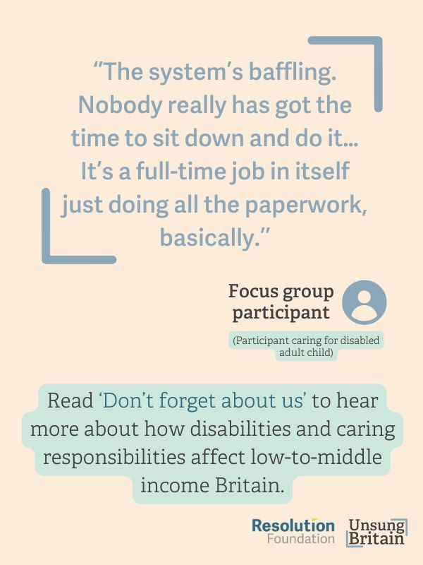A quote from a focus group participant

'The system's baffling. Nobody really has got the time to sit down and do it... It's a full-time job in itself just doing all the paperwork basically.'