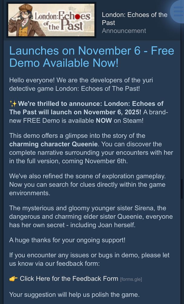 yuri / gl vn game : London: echoes of the past