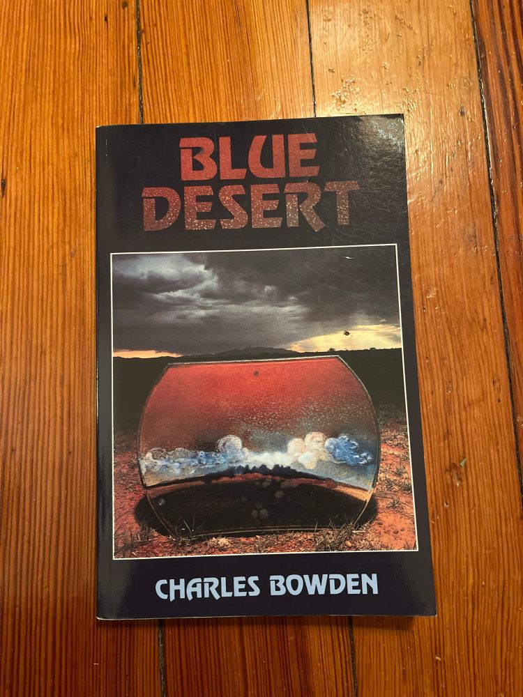 The essay collection BLUE DESERT by Charles Bowden