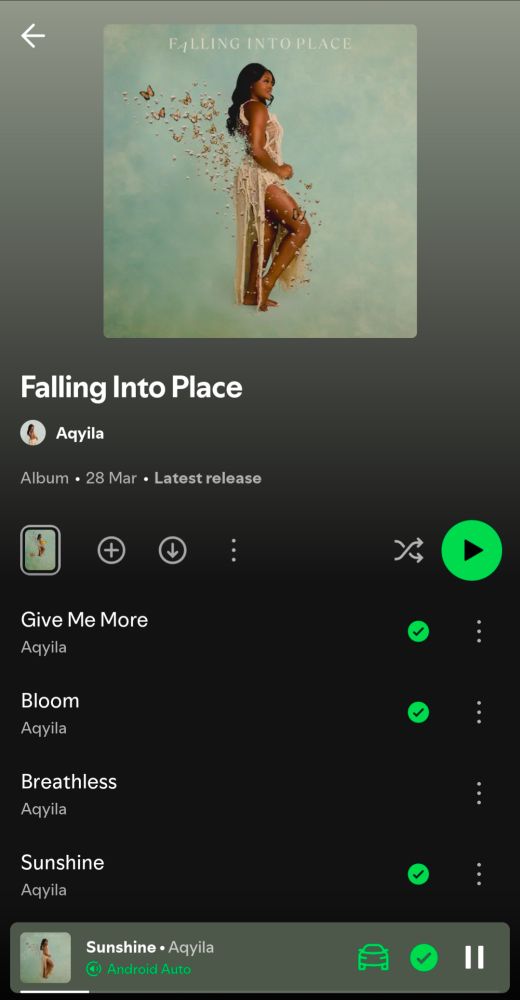 Aqyila album falling into place. 