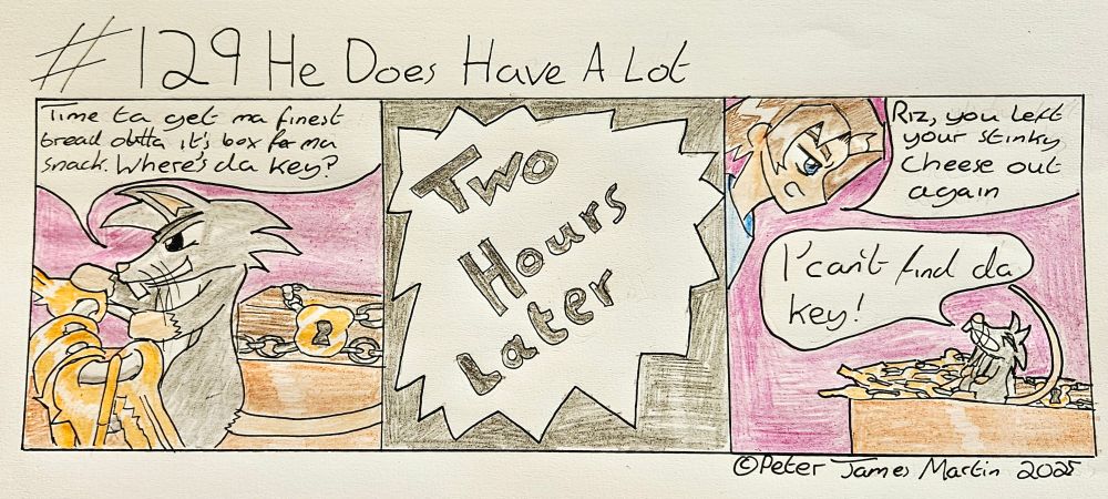 Riz needs to find a key to unlock his best bread but can't find it, even after looking for two hours.